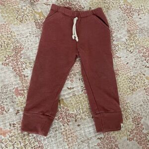 Kids' Comfy Joggers in Brick Red